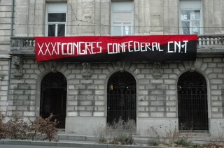 Congrès confédéral CNT à la bourse du travail de Saint-Etienne